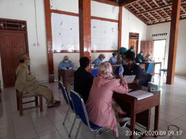 Calon Anggota KPPS Kalurahan Umbulrejo jalani  “Rapid Test“